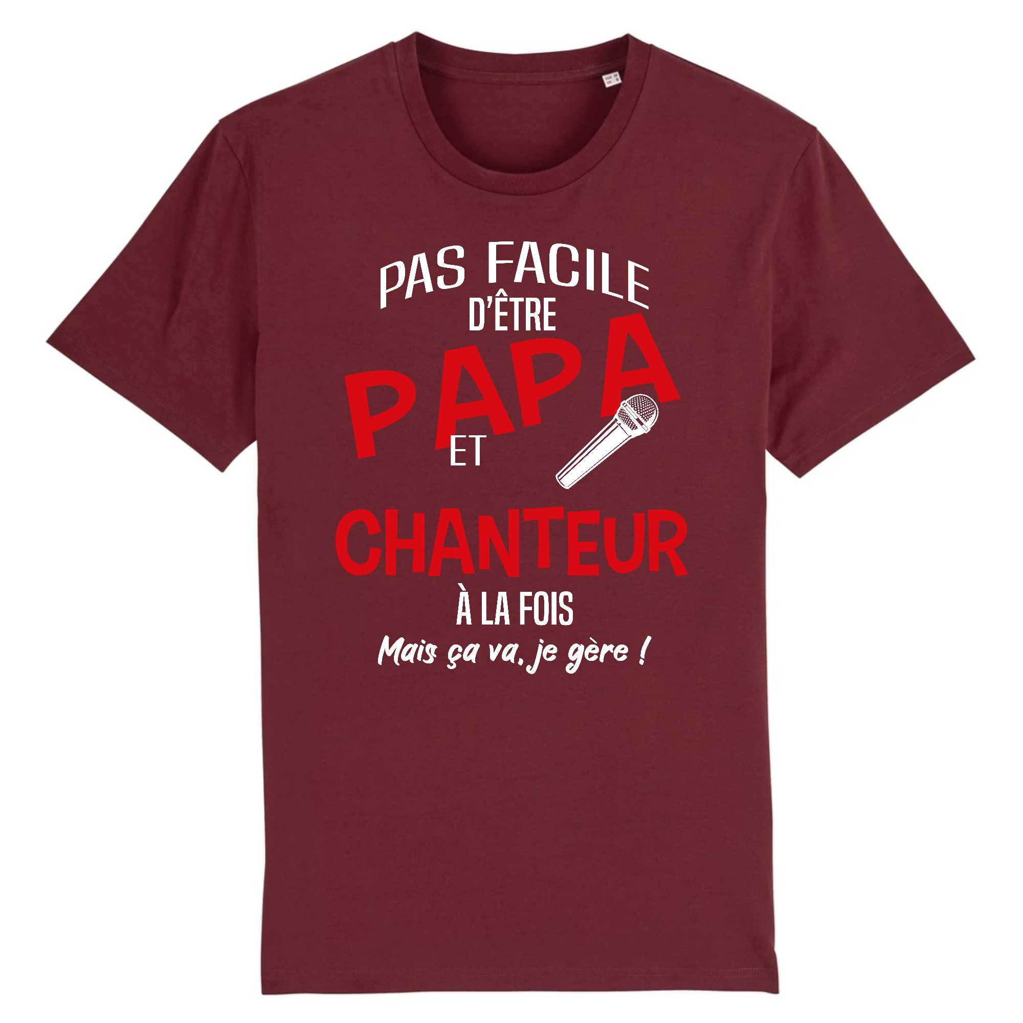 T-shirt Homme Papa et chanteur
