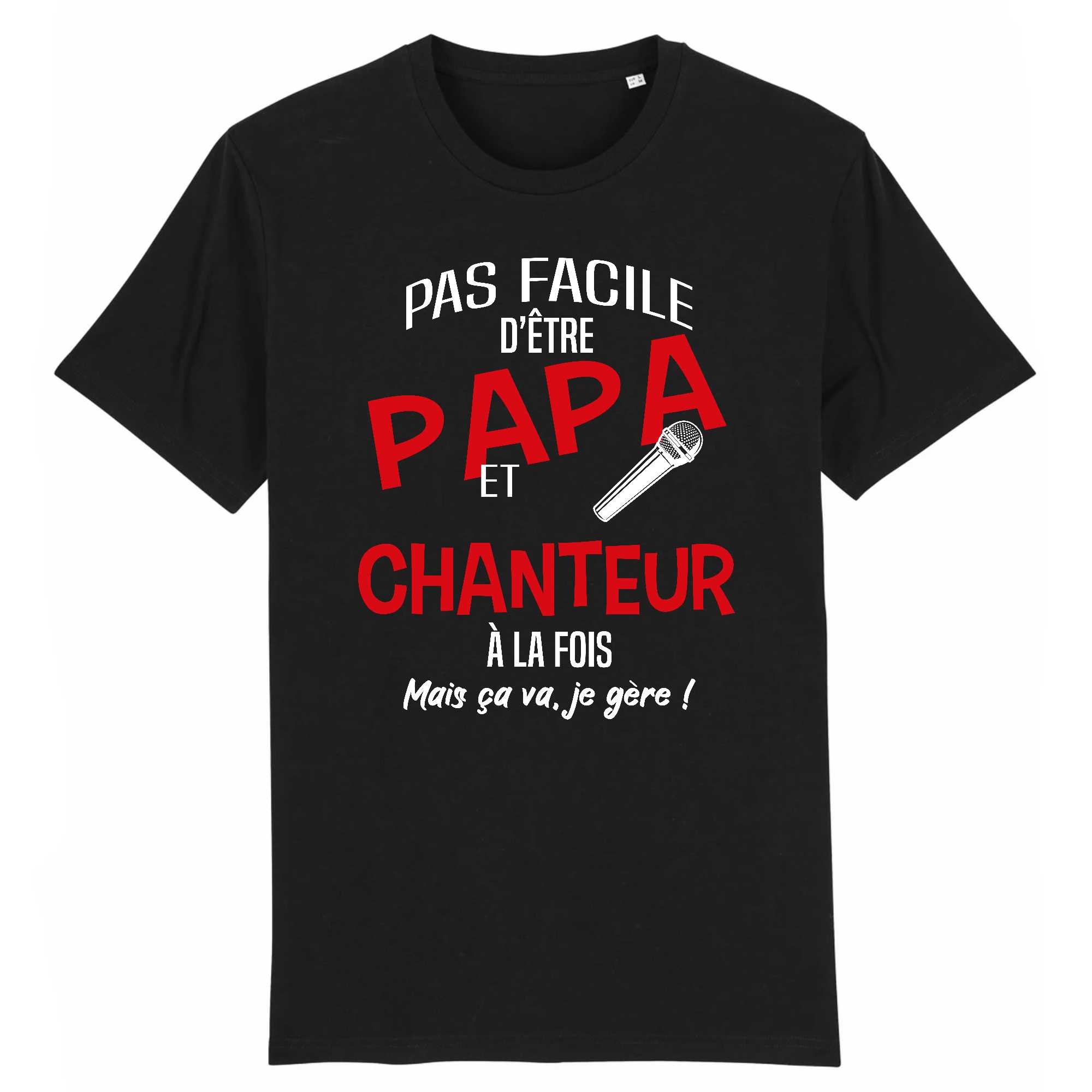 T-shirt Homme Papa et chanteur