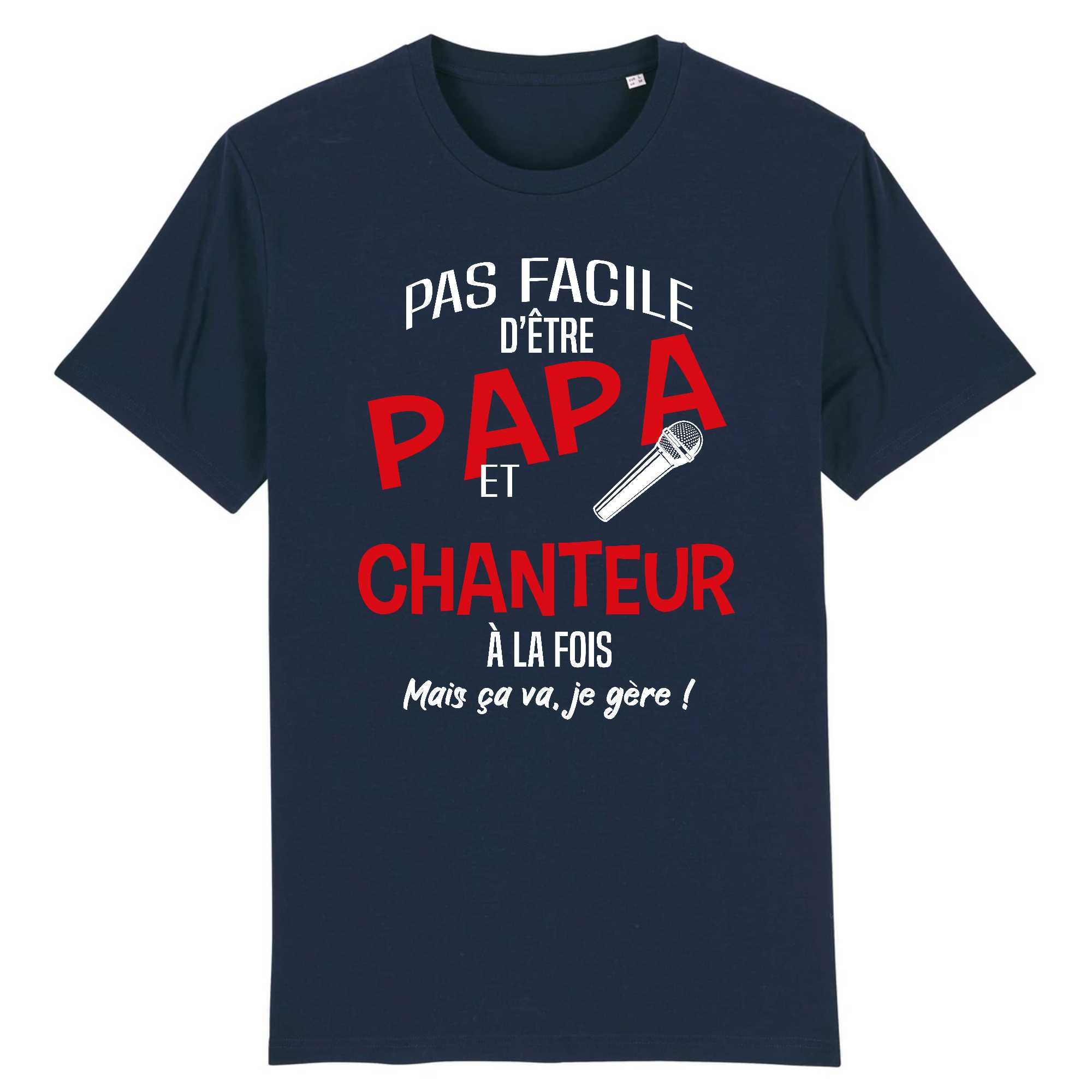 T-shirt Homme Papa et chanteur
