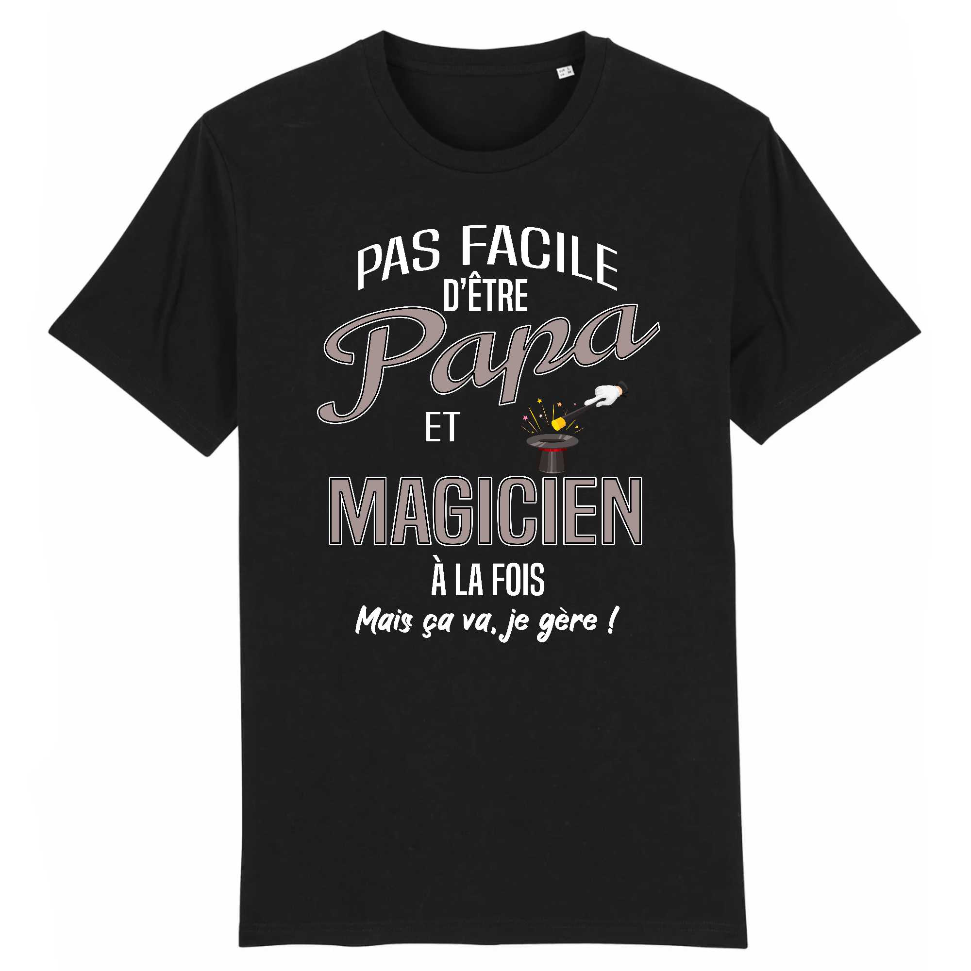 T-shirt Homme Papa et magicien