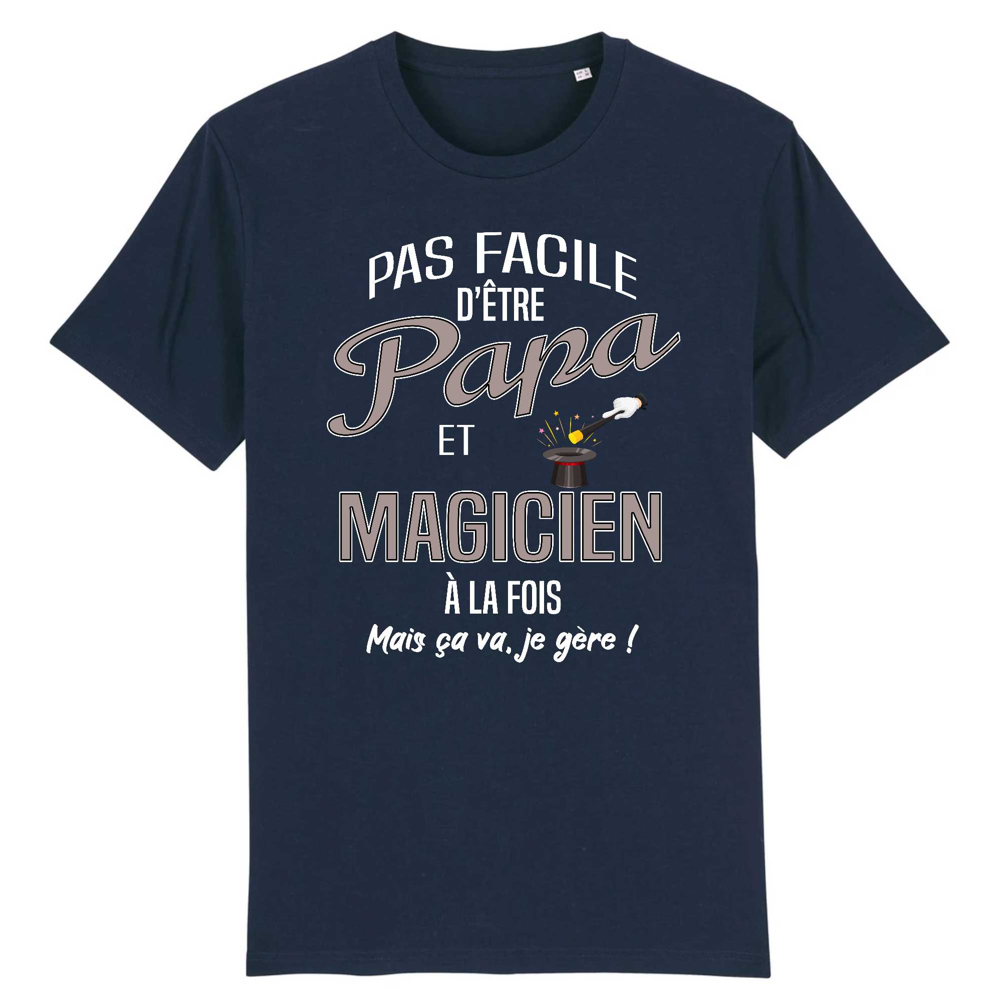 T-shirt Homme Papa et magicien