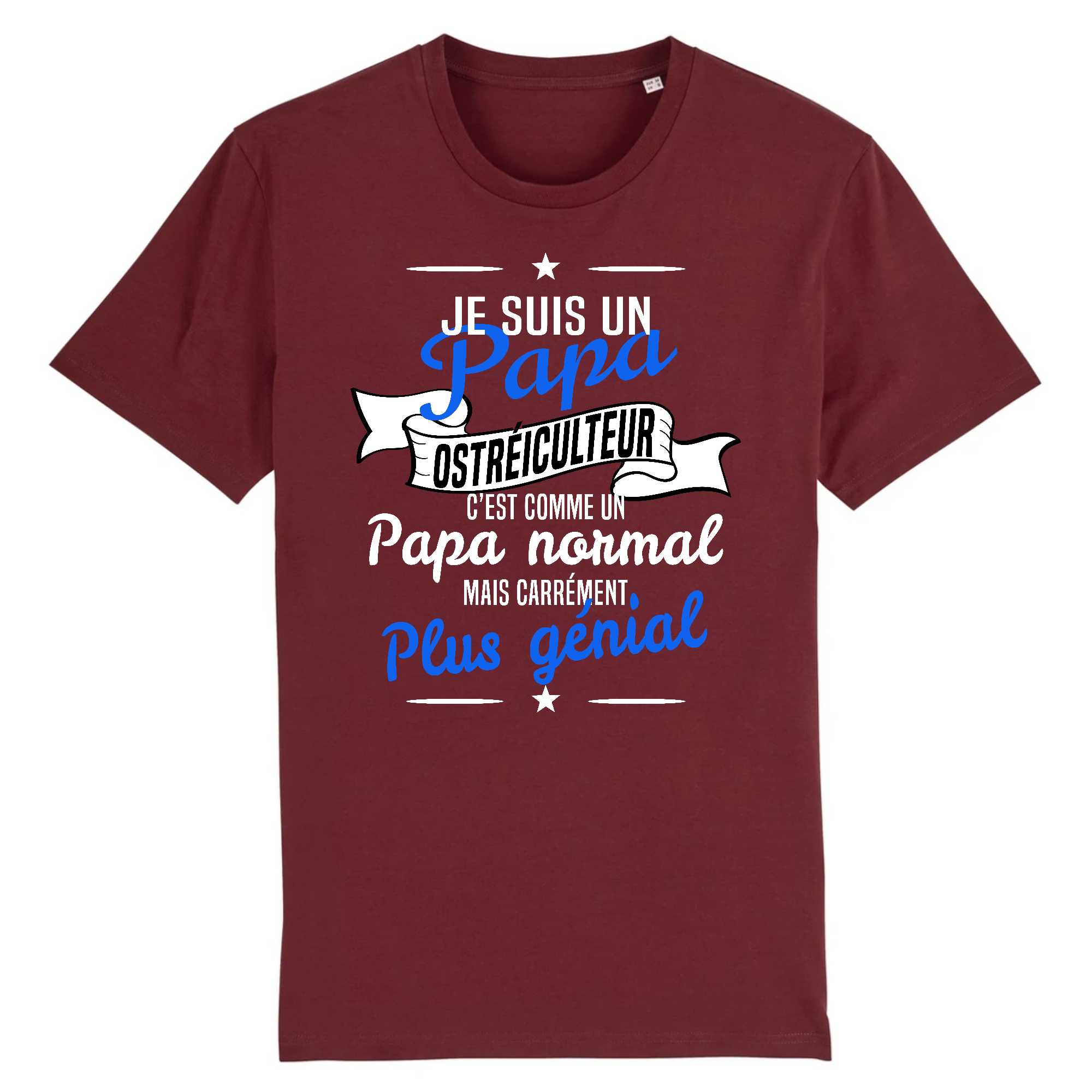 T-shirt Homme Papa ostréiculteur