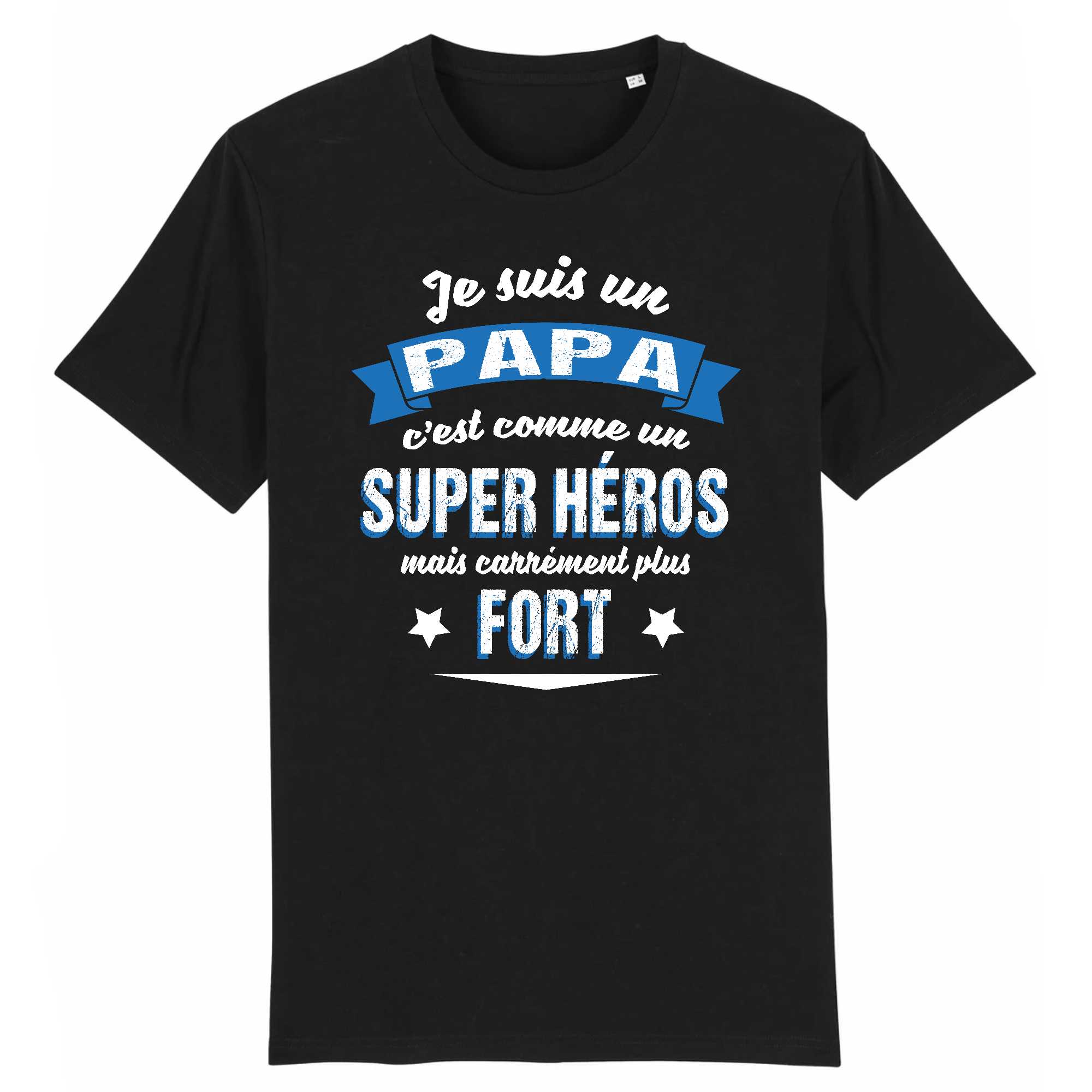 T-shirt Homme Papa super héros