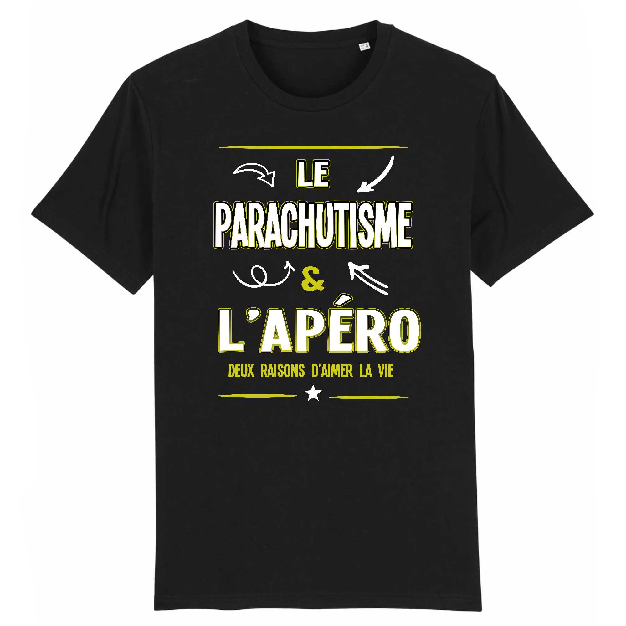 T-shirt Homme Parachutisme et apéro