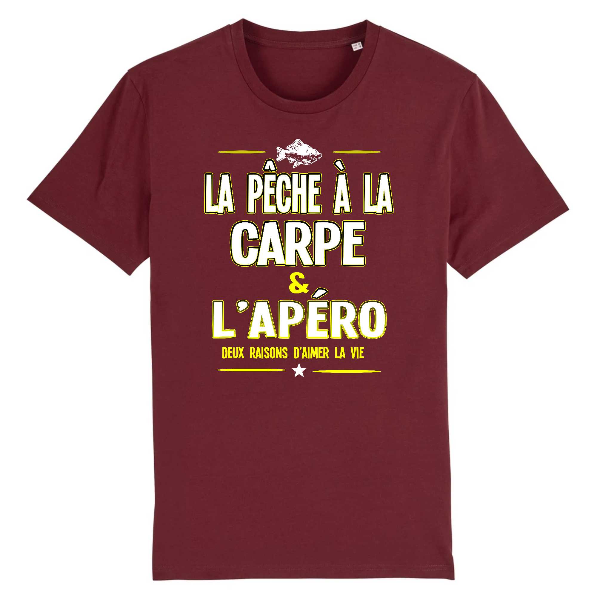 T-shirt Homme Pêche à la carpe et apéro
