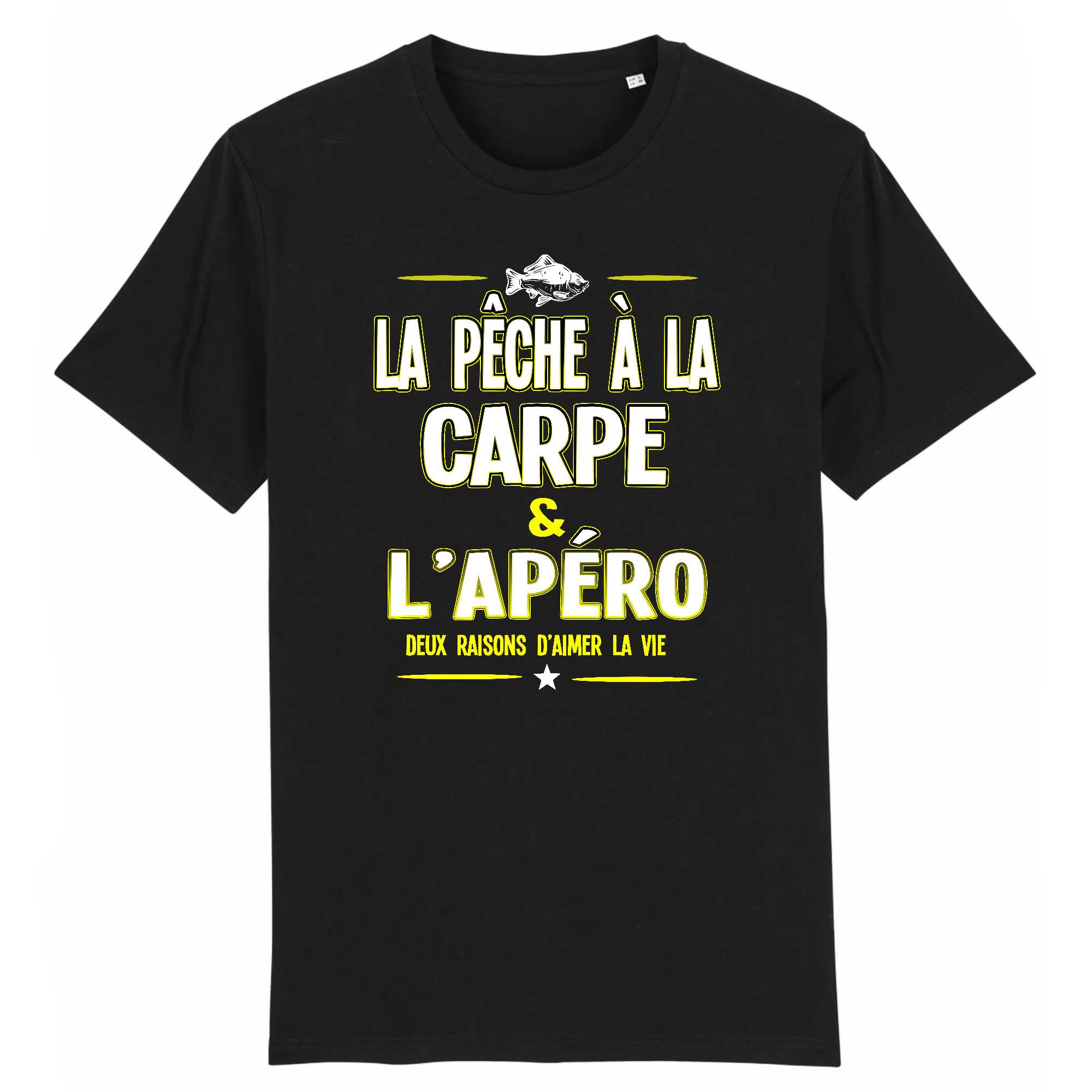 T-shirt Homme Pêche à la carpe et apéro