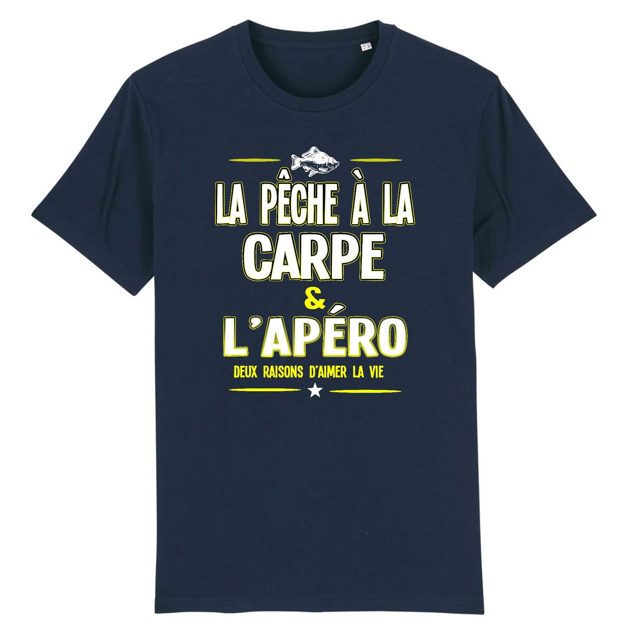 T-shirt Homme Pêche à la carpe et apéro