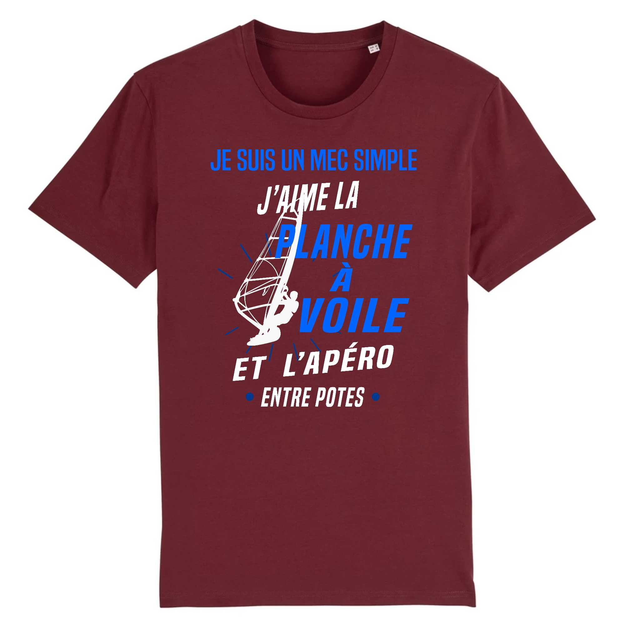 T-shirt Homme Planche à voile et apéro