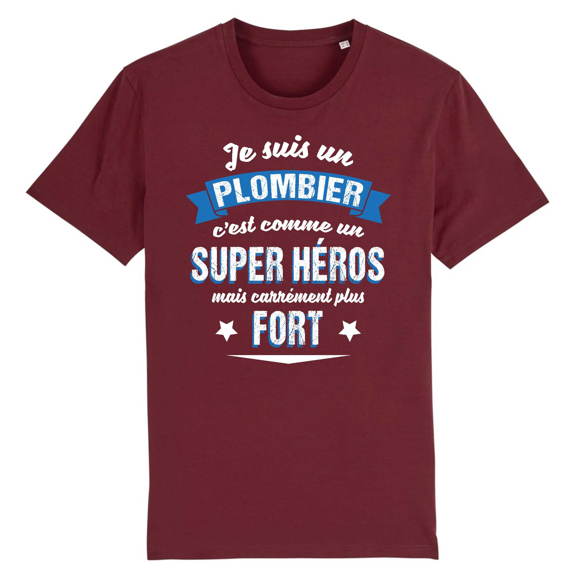 T-shirt Homme Plombier et super héros