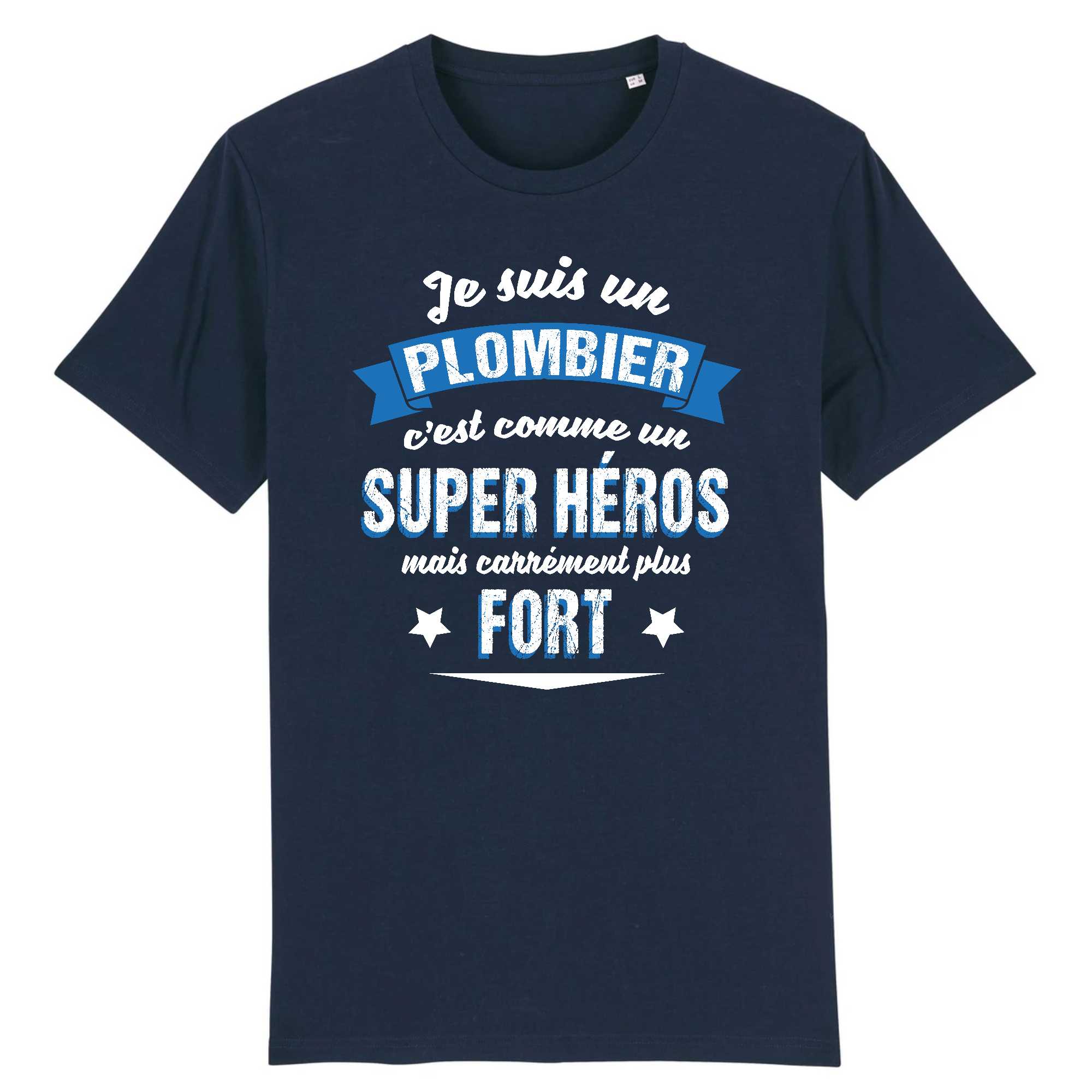T-shirt Homme Plombier et super héros