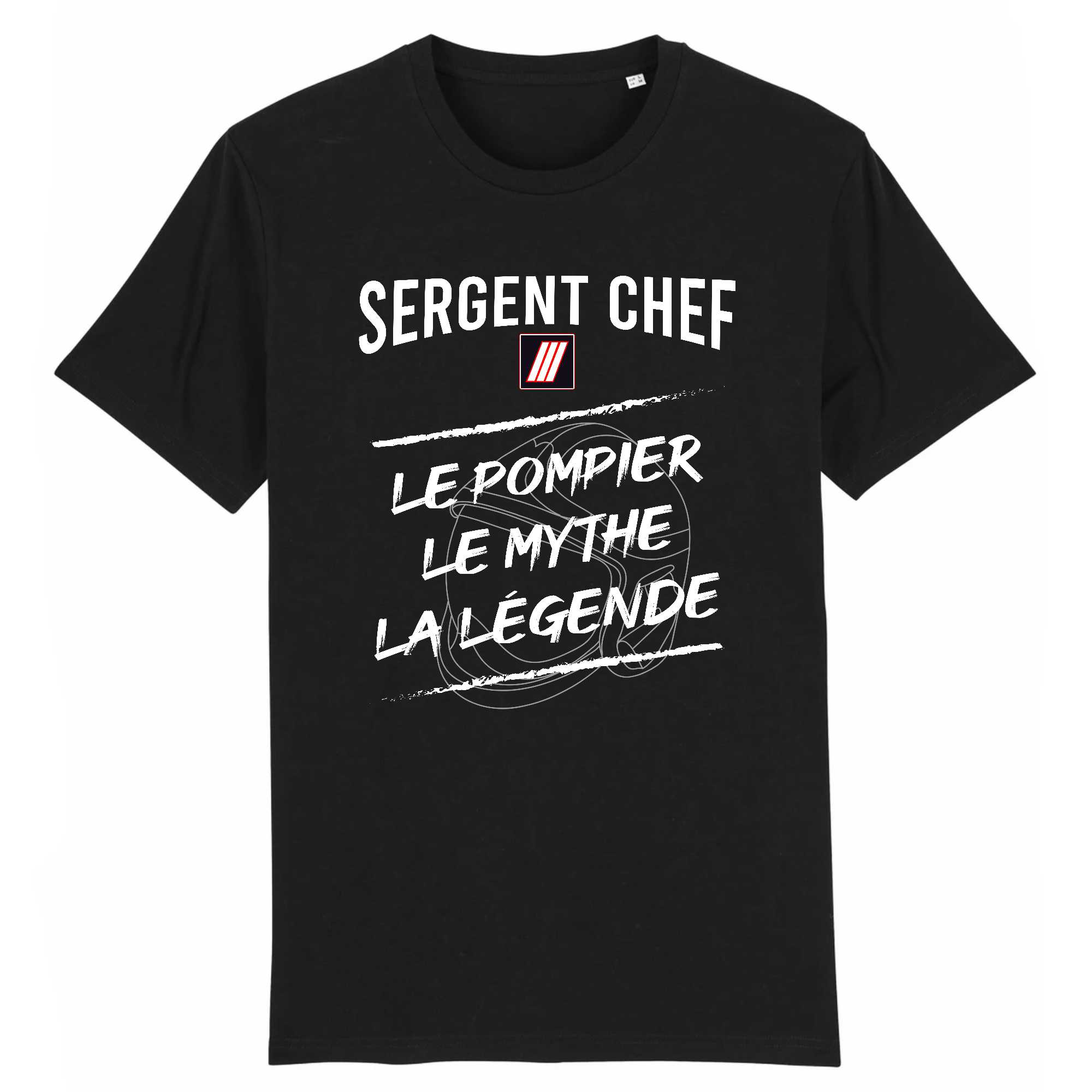 T-shirt Homme Sergent chef le pompier