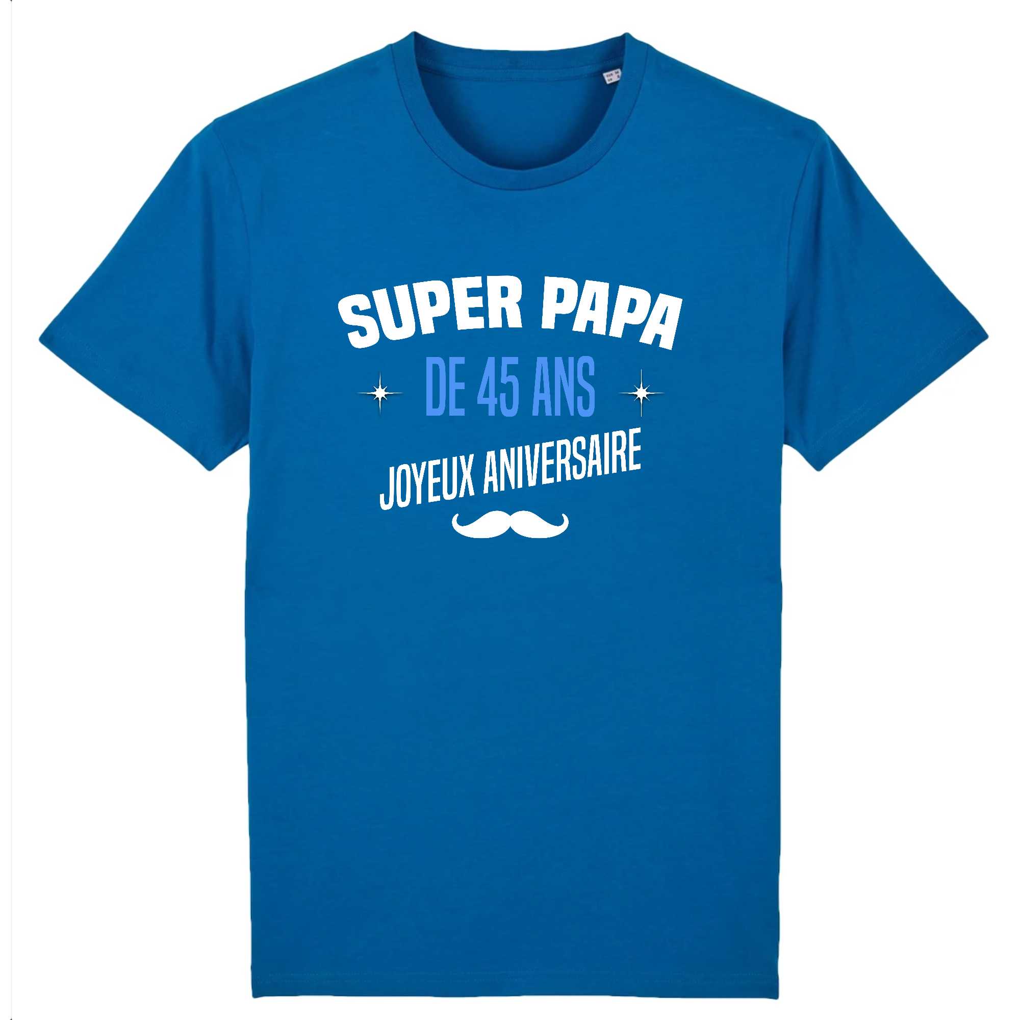 T-shirt Homme Super papa de 45 ans