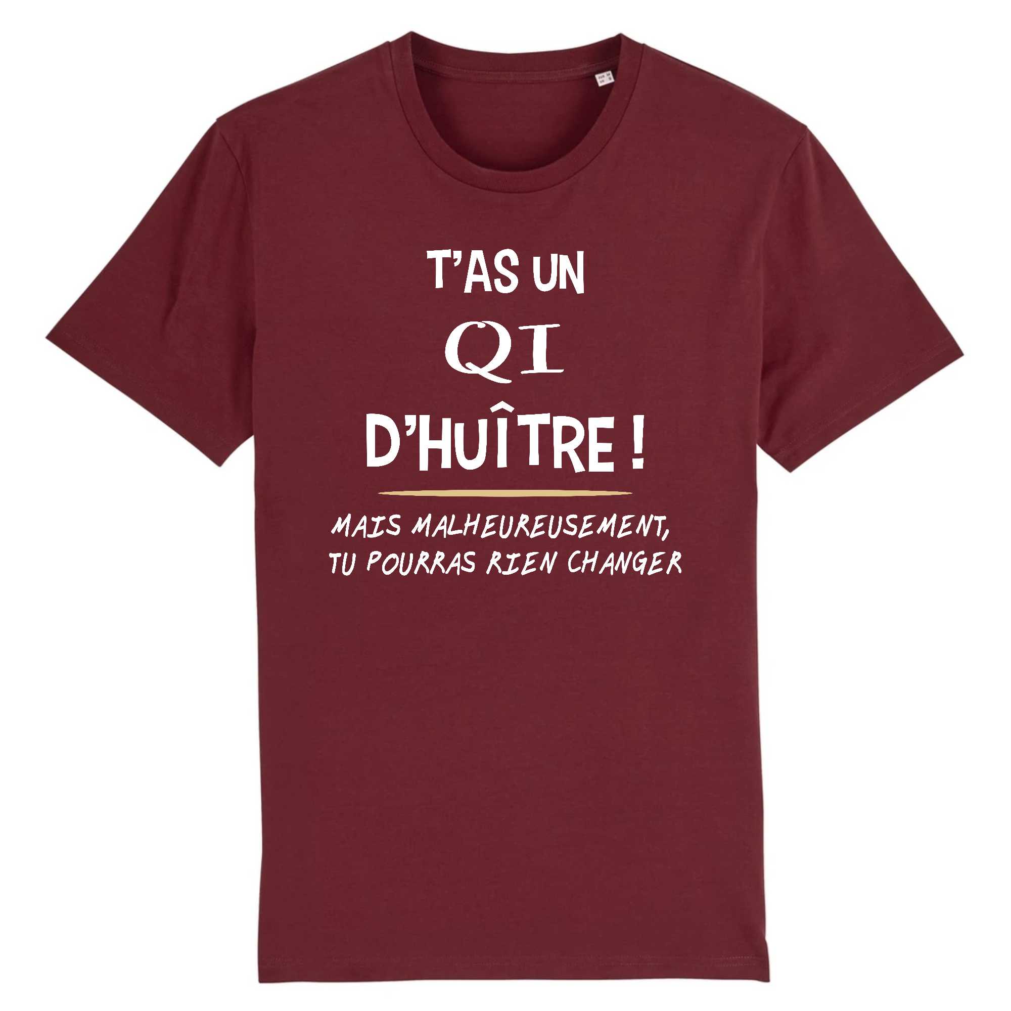T-shirt Homme T`as un QI d`huître