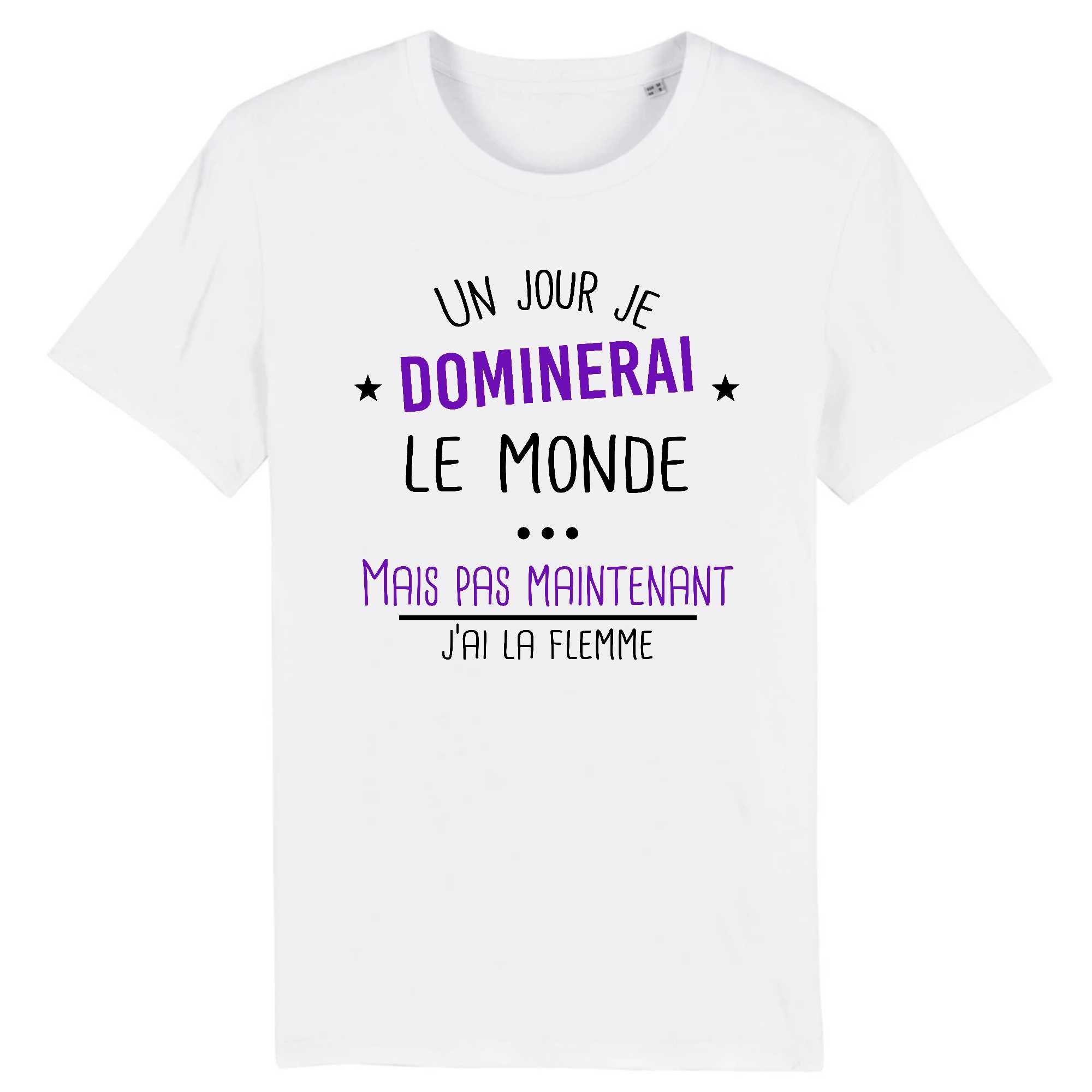 T-shirt Homme Un jour je dominerai le monde 2