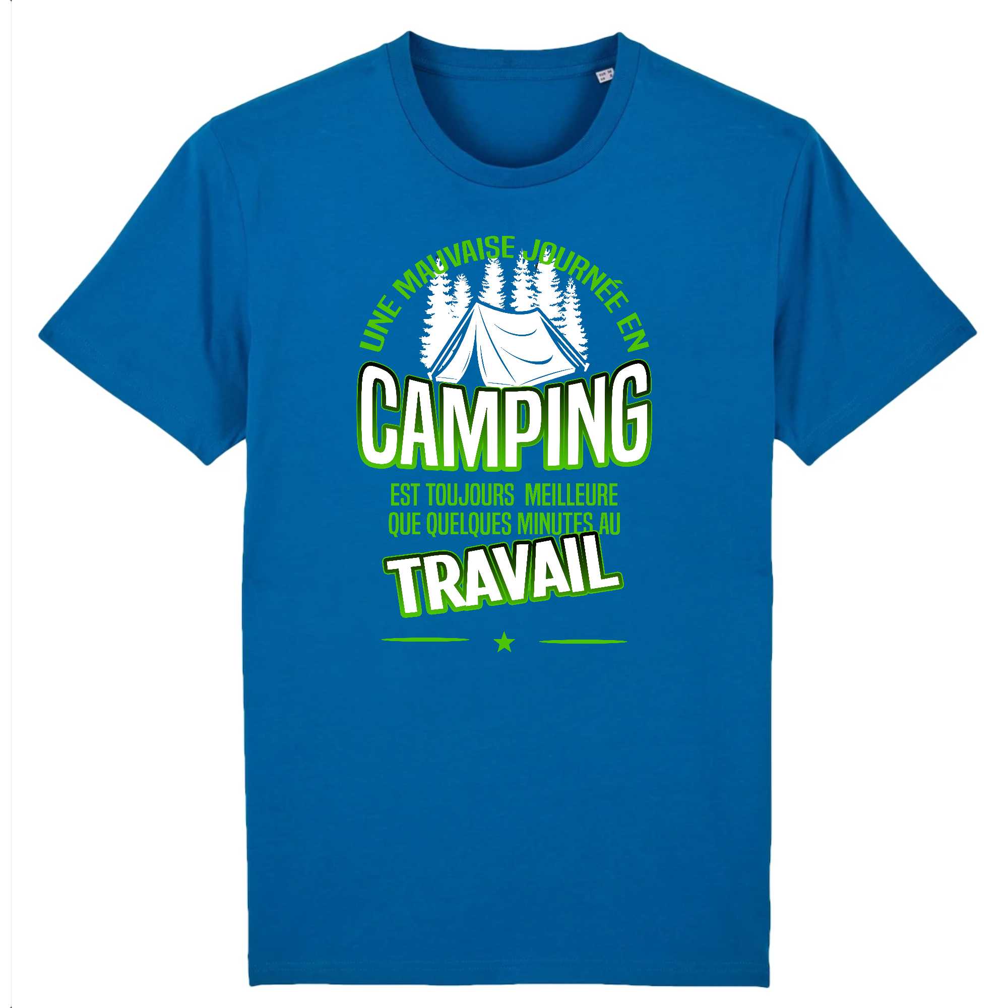 T-shirt Homme Une mauvaise journée en camping
