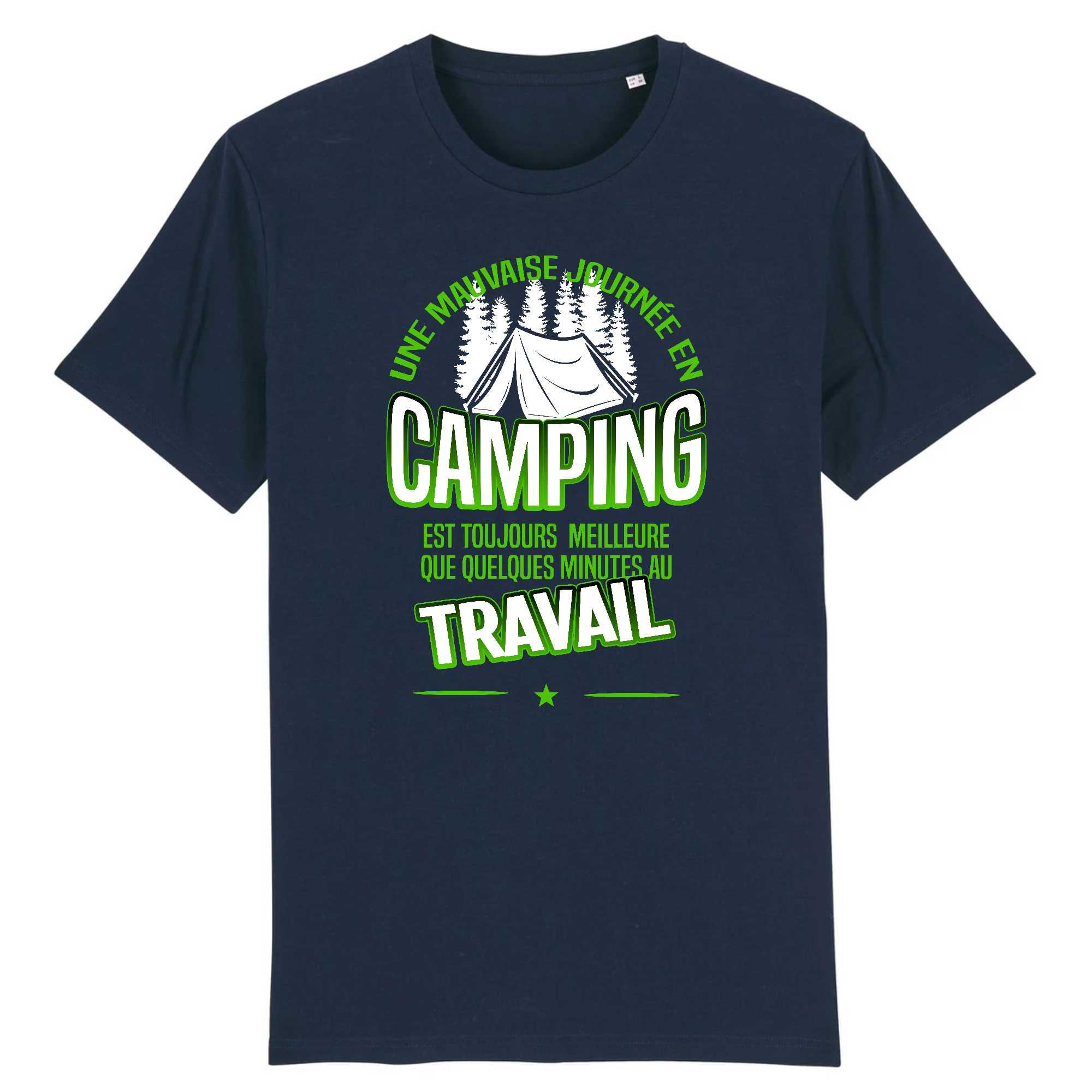 T-shirt Homme Une mauvaise journée en camping