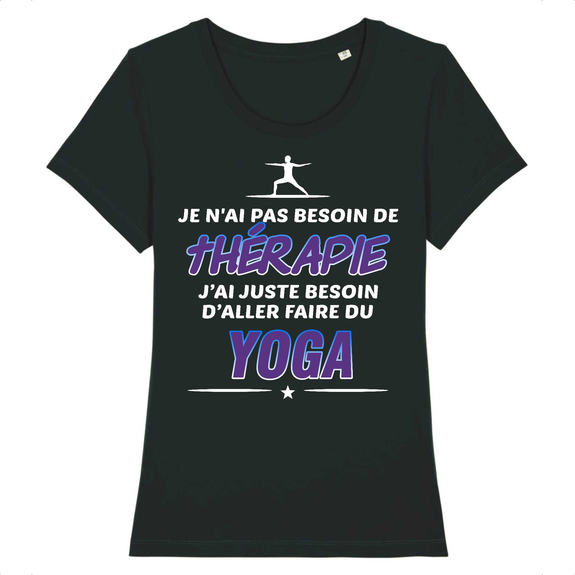 T-shirt Femme Yoga et thérapie 2