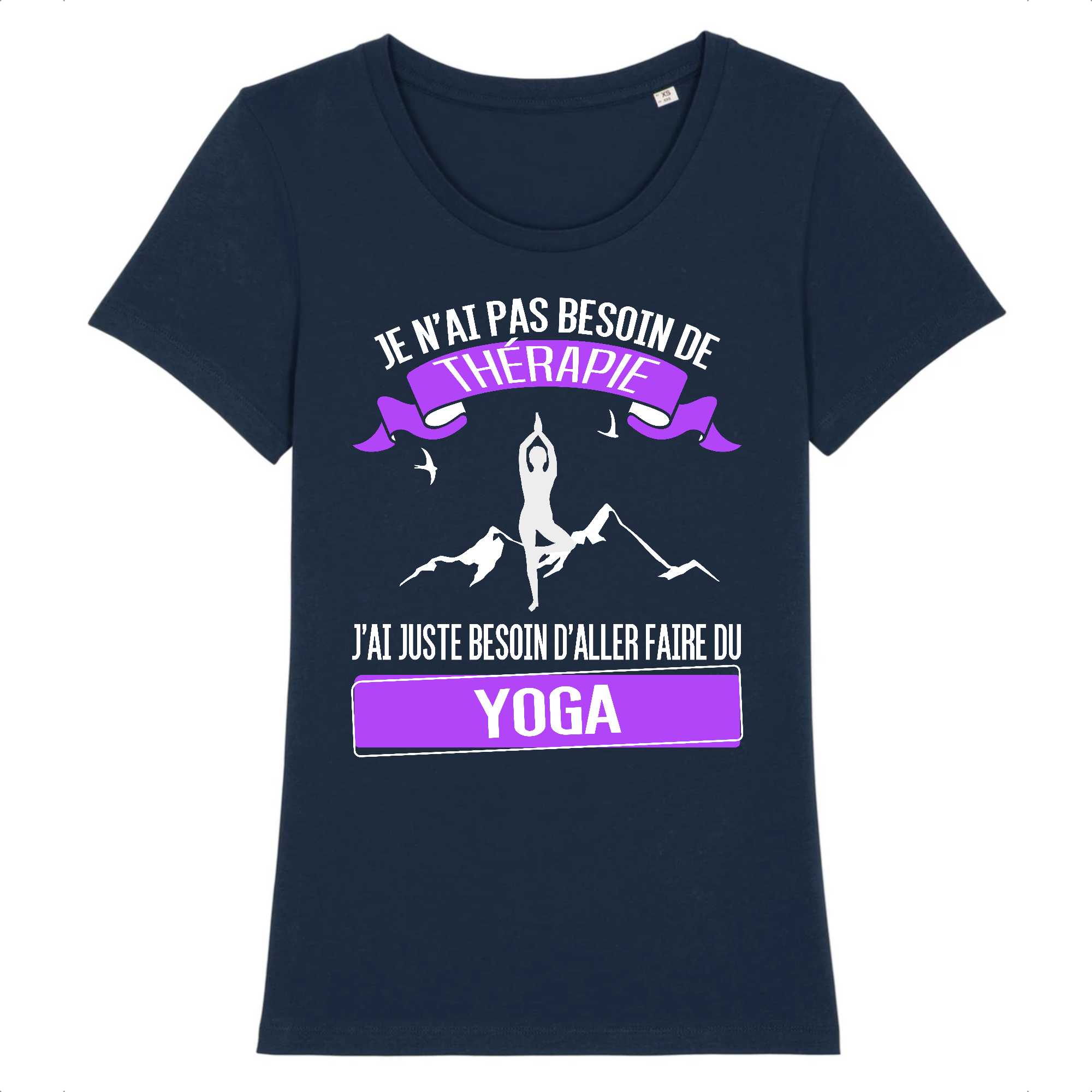T-shirt Femme Yoga et thérapie