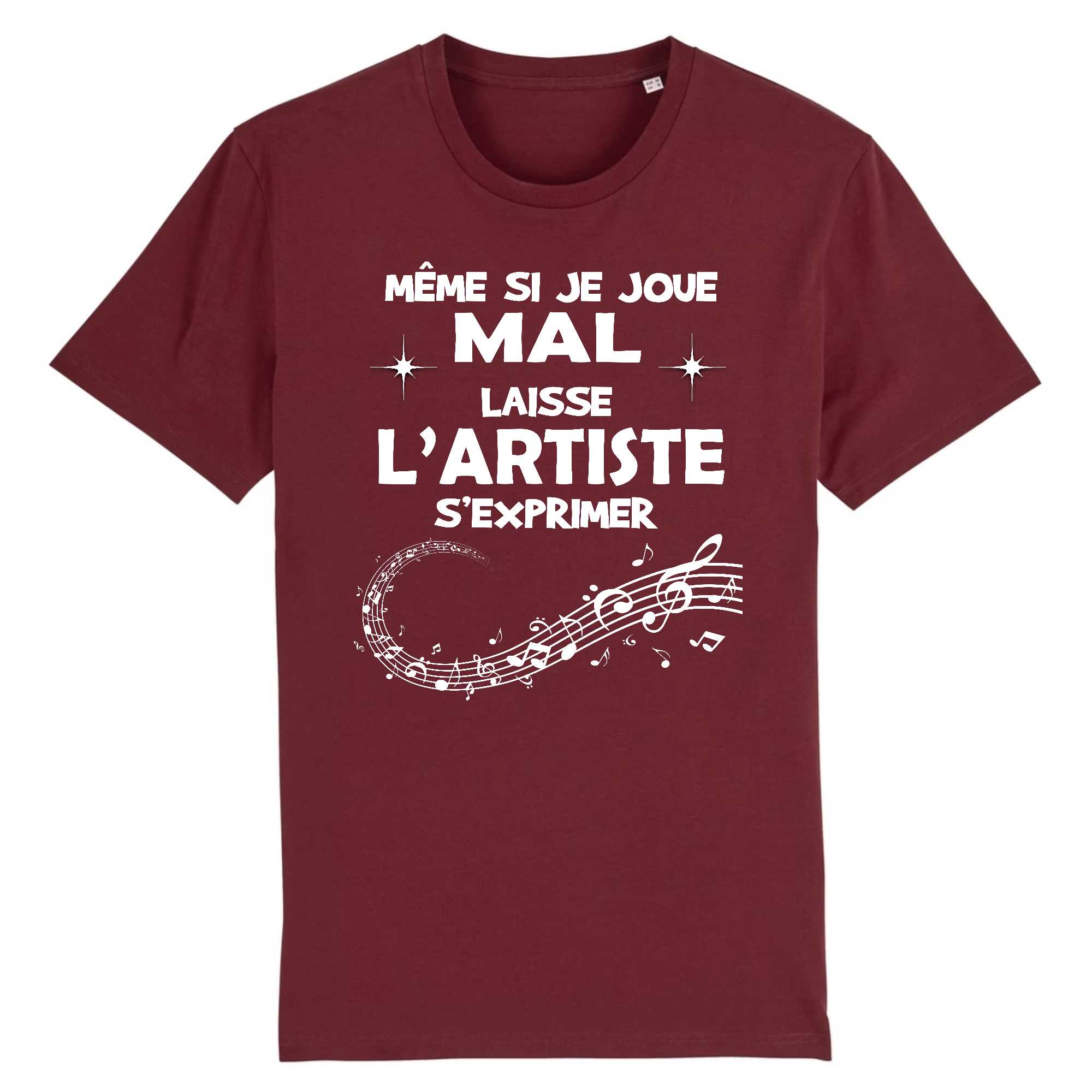 T-shirt Homme Laisse l`artiste s`exprimer