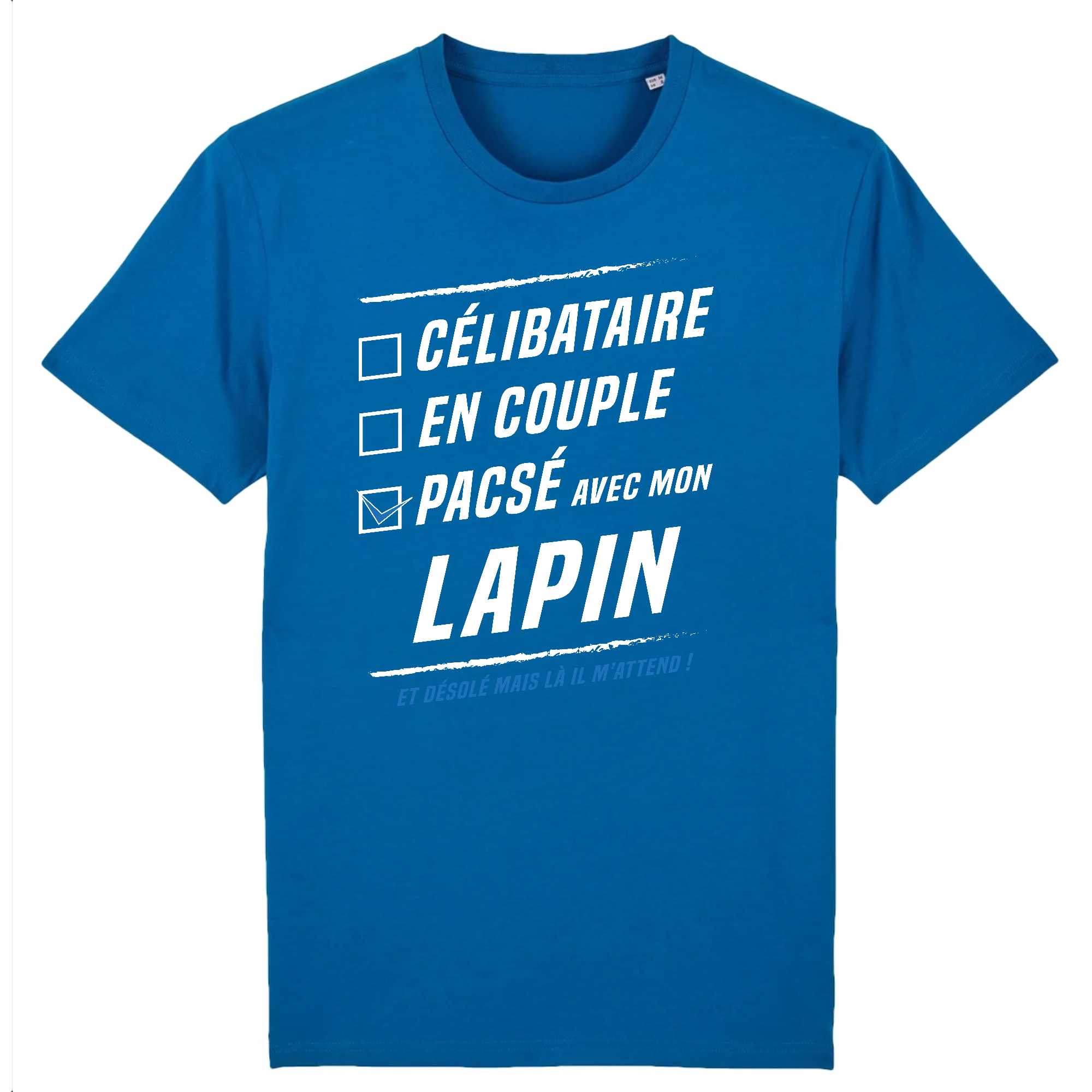 T-shirt Homme Pacsé avec mon lapin