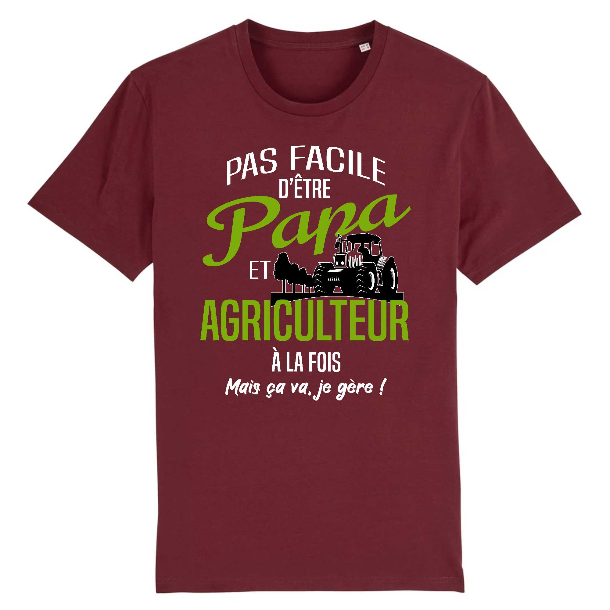 T-shirt Homme Papa et agriculteur