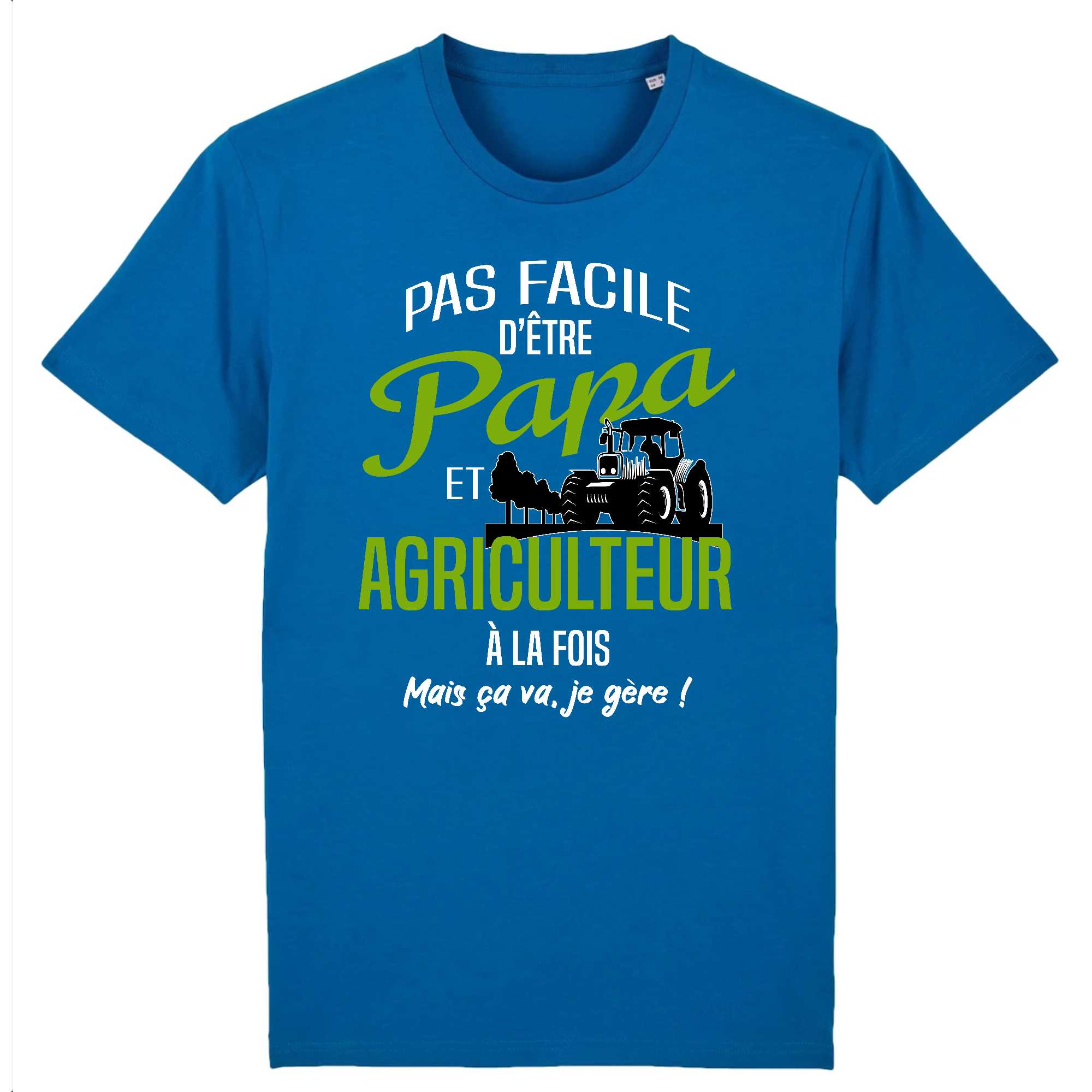 T-shirt Homme Papa et agriculteur