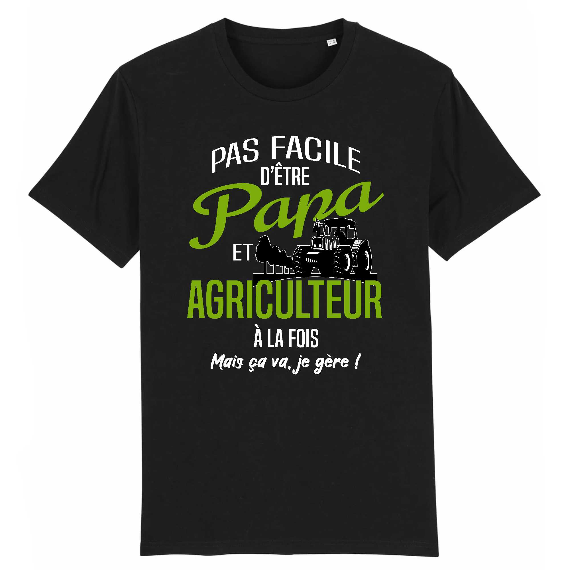 T-shirt Homme Papa et agriculteur