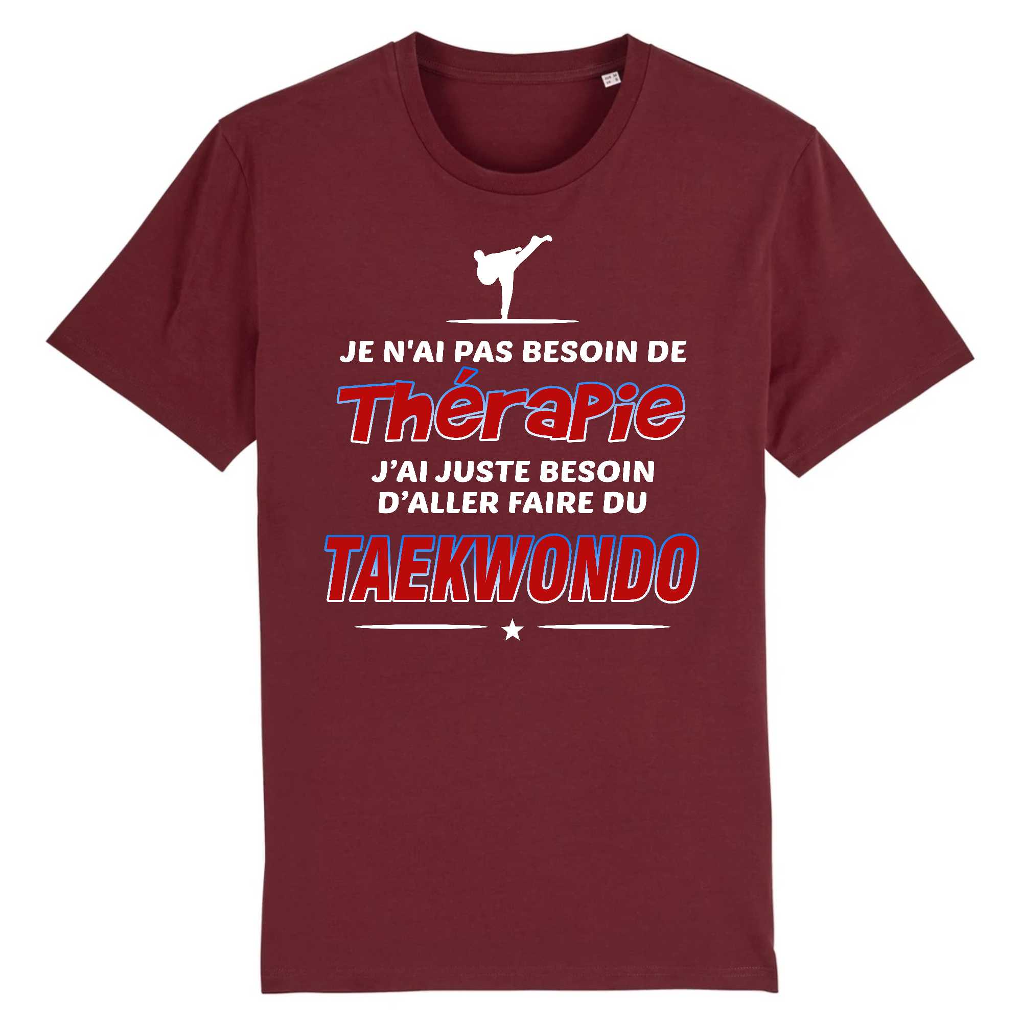 T-shirt Homme Taekwondo et thérapie