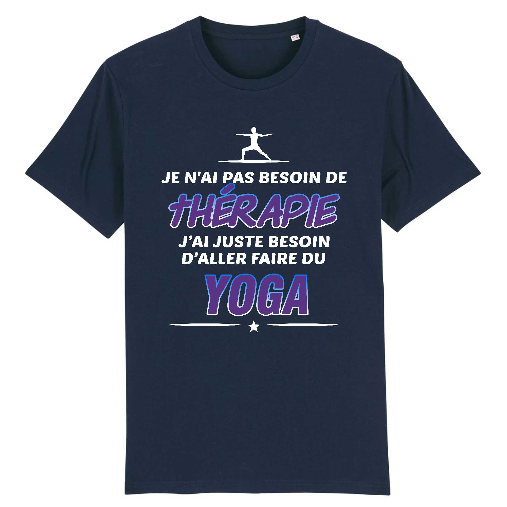 T-shirt Homme Yoga et thérapie