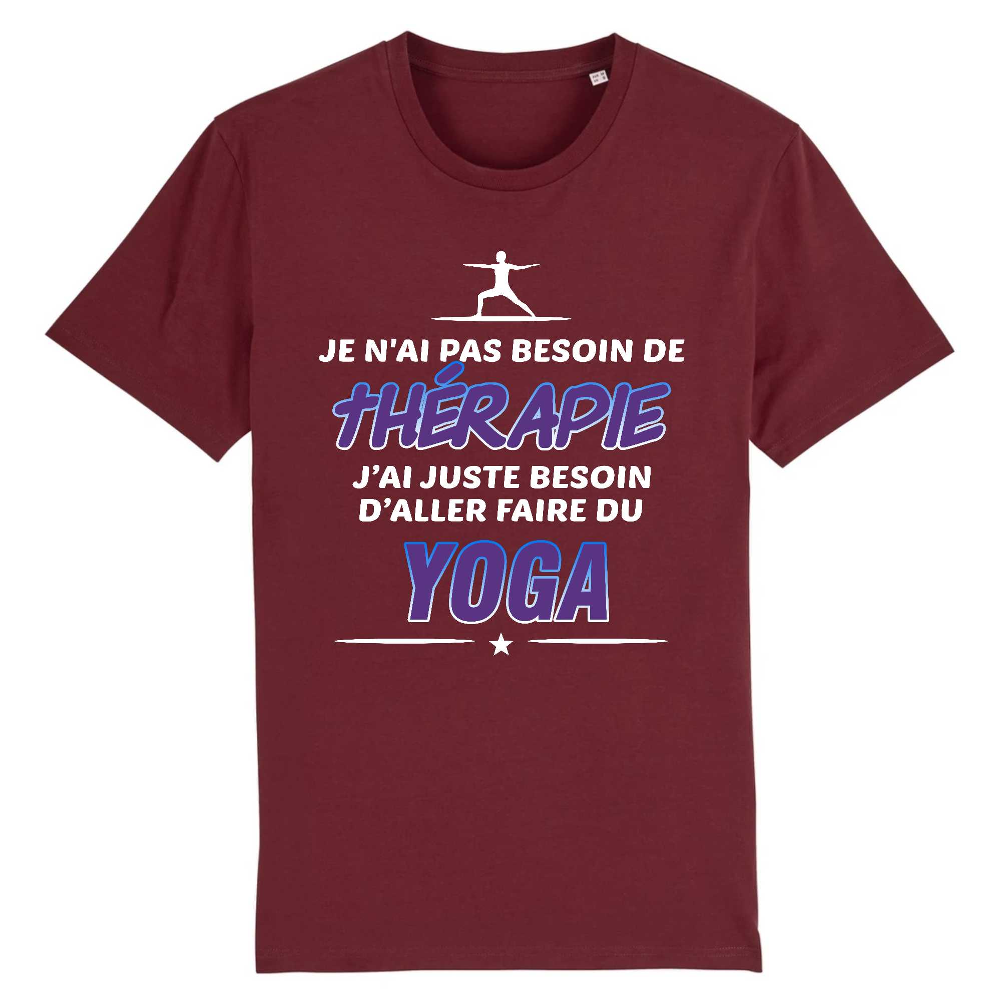 T-shirt Homme Yoga et thérapie