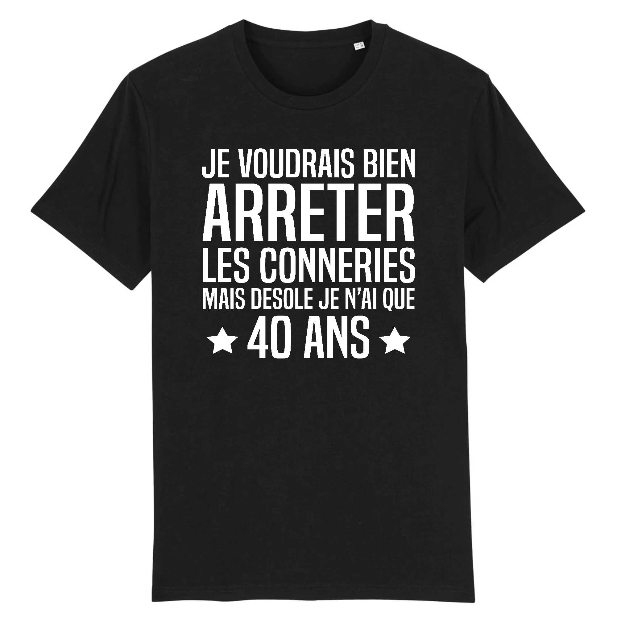 T-shirt Homme Je n`ai que 40 ans